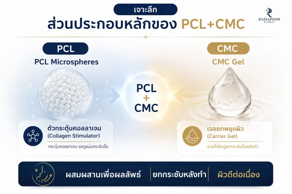 ส่วนประกอบหลักของโปรแกรม PCL + CMC structure lift