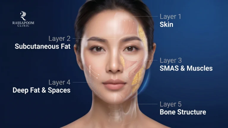รู้จักโครงสร้างใบหน้า 5 ชั้น หัวใจสำคัญของการยกกระชับหน้า