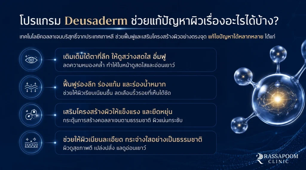 Deusaderm แก้ปัญหาอะไรได้บ้าง