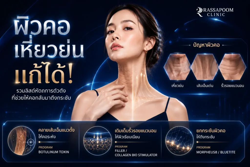 ปัญหาคอเหี่ยวย่นแก้ได้