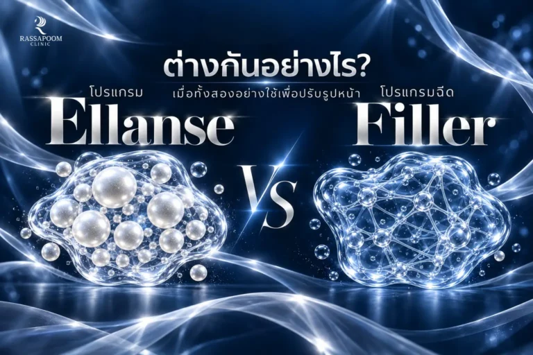 โปรแกรม Ellanse กับโปรแกรมฉีด Filler ต่างกันอย่างไร เมื่อทั้งสองอย่างใช้เพื่อปรับรูปหน้า