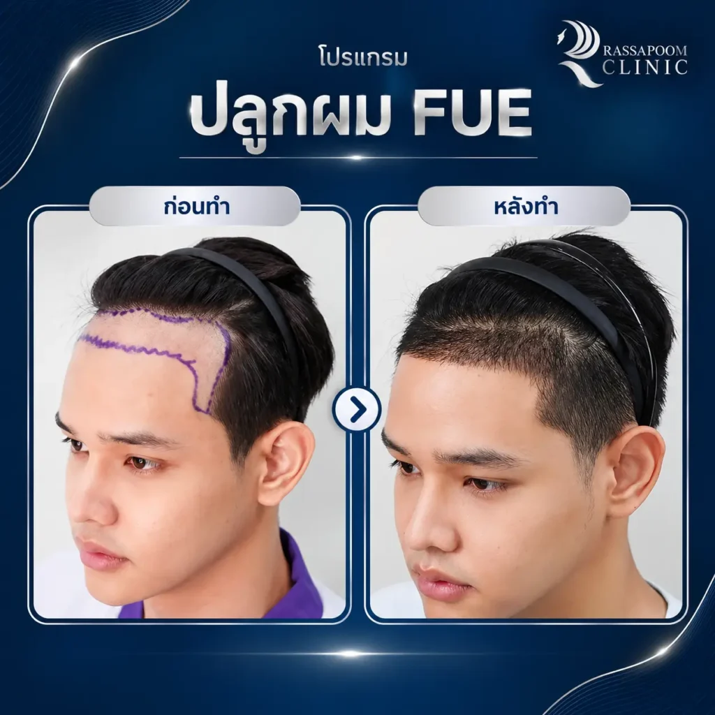 FUE Hair Transplant Before and After