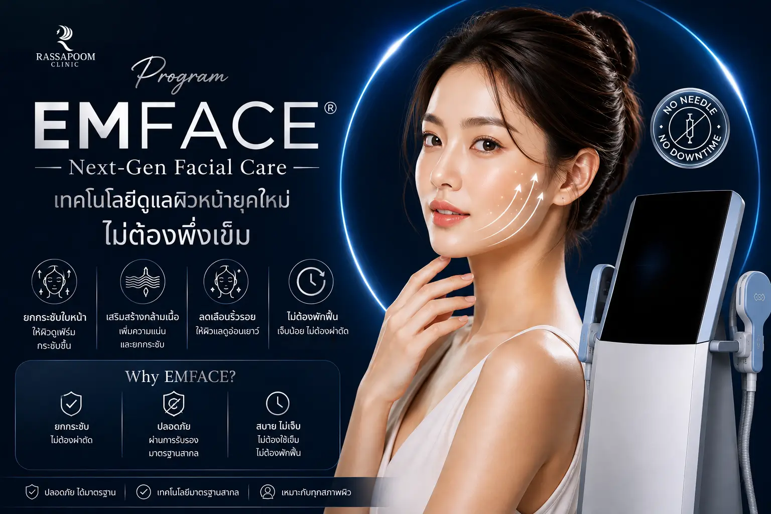 Program Emface Next-Gen Facial Care เทคโนโลยีดูแลผิวหน้ายุคใหม่ ไม่ต้องพึ่งเข็ม