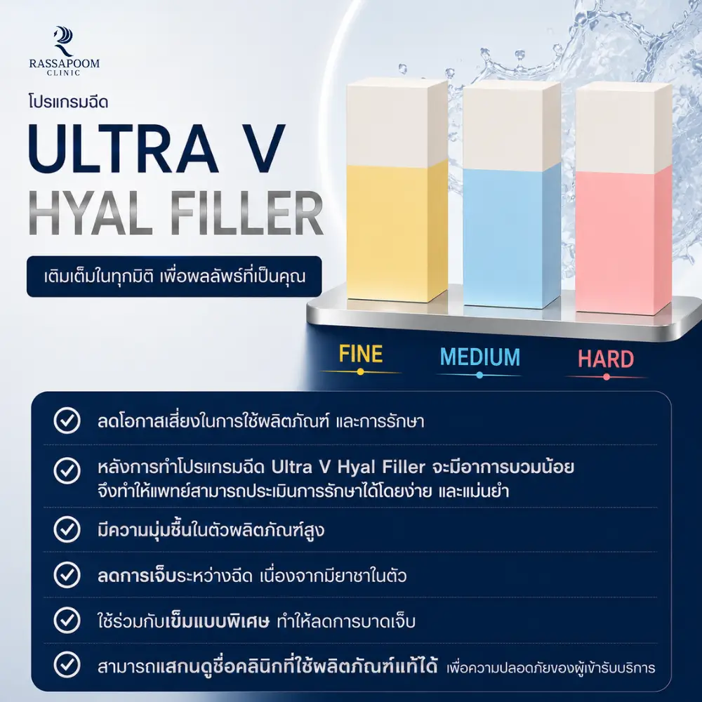 ข้อดีของโปรแกรม Ultra V Hyal Filler