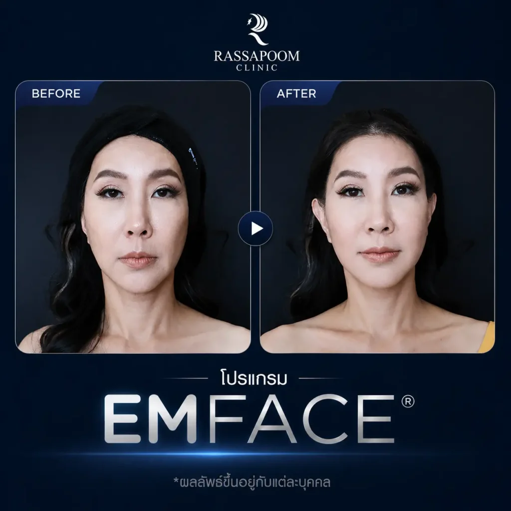 ผลลัพธ์หลังเข้ารับบริการ Emface