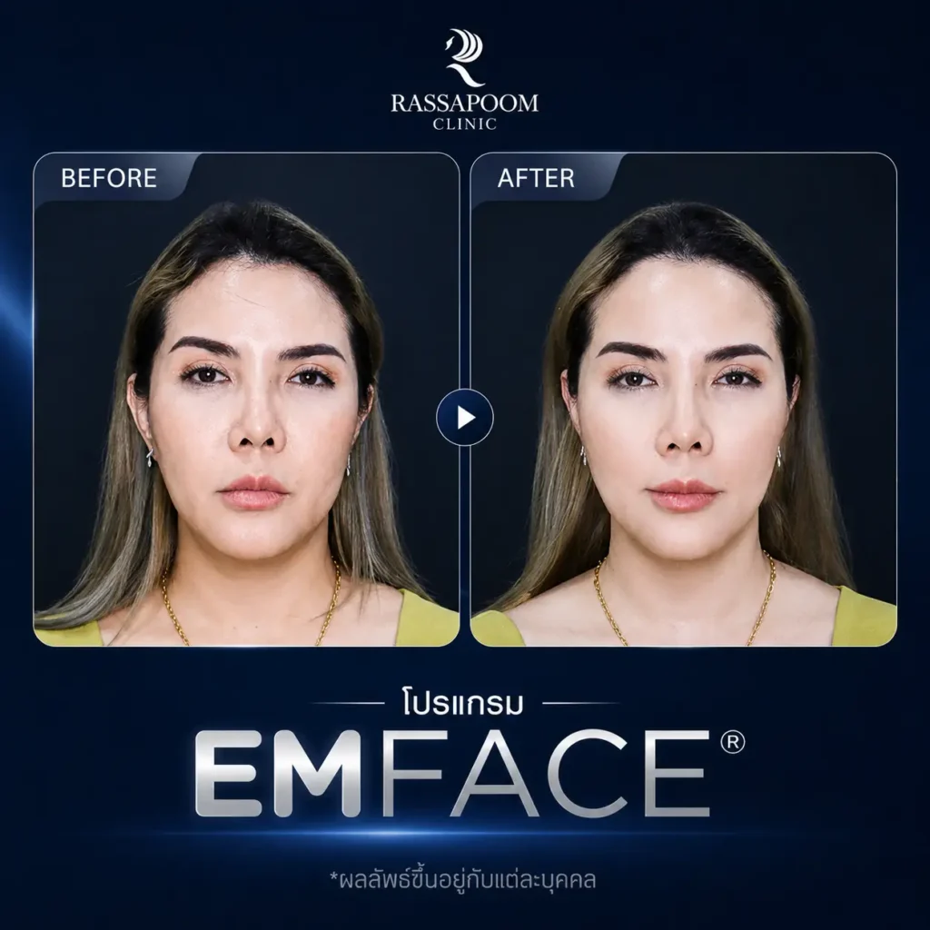 ผลลัพธ์หลังเข้ารับบริการ Emface