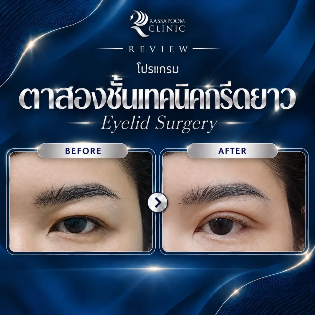 รีวิวโปรแกรมศัลยกรรมตาสองชั้น