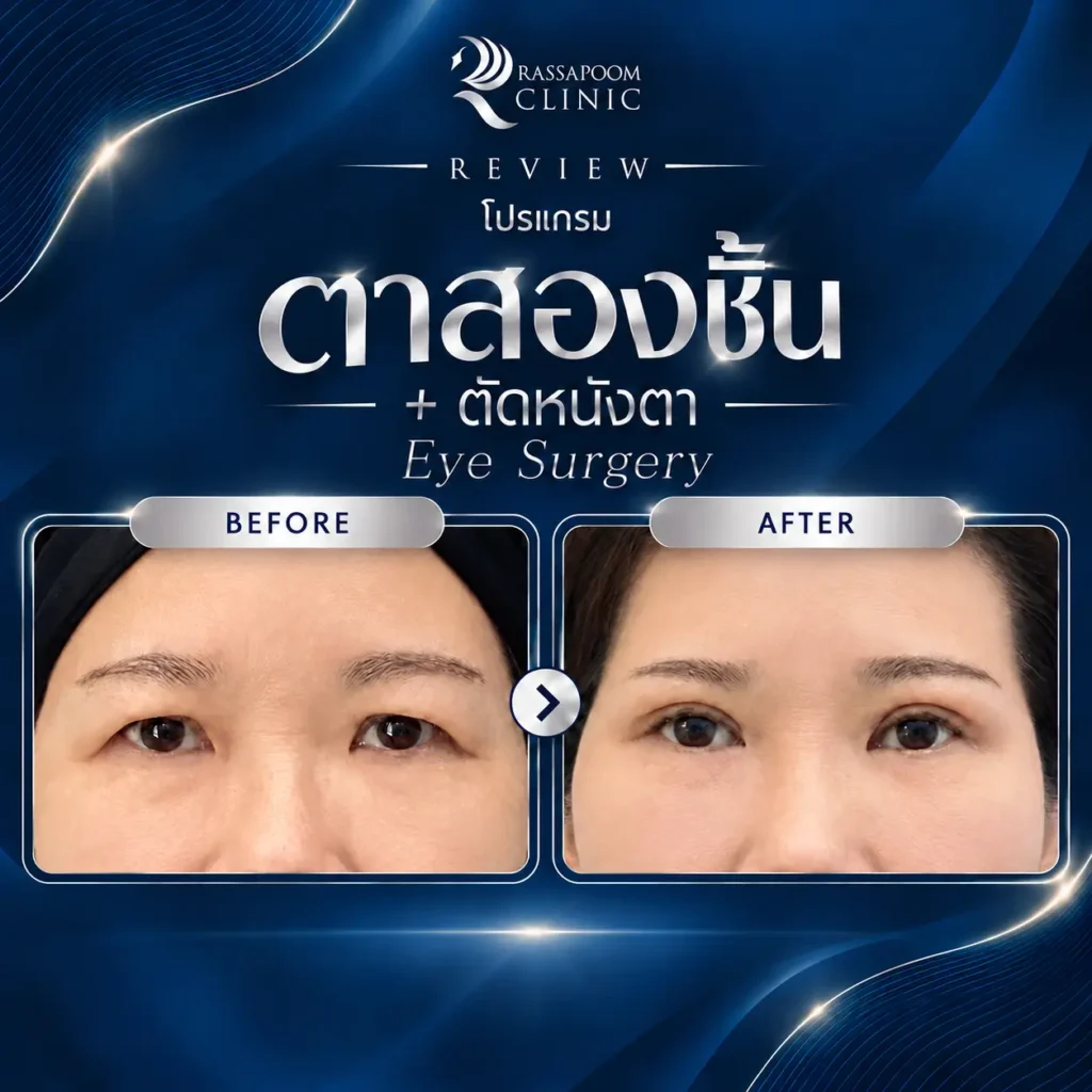รีวิวโปรแกรมศัลยกรรมตาสองชั้น