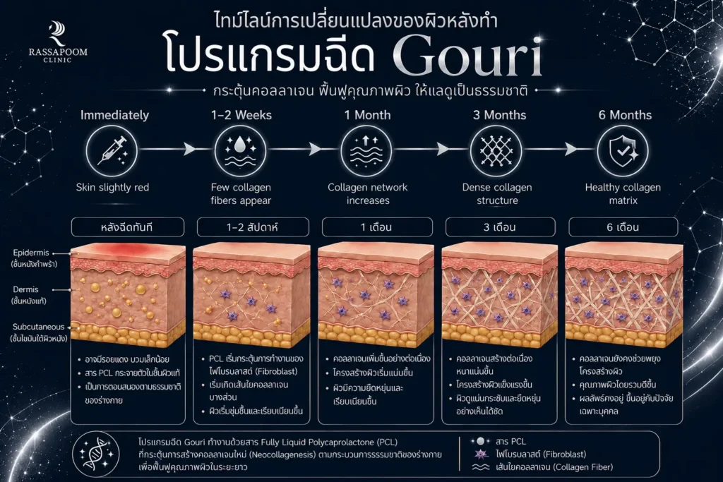 หลังทำโปรแกรมฉีด Gouri ผลลัพธ์เป็นอย่างไร