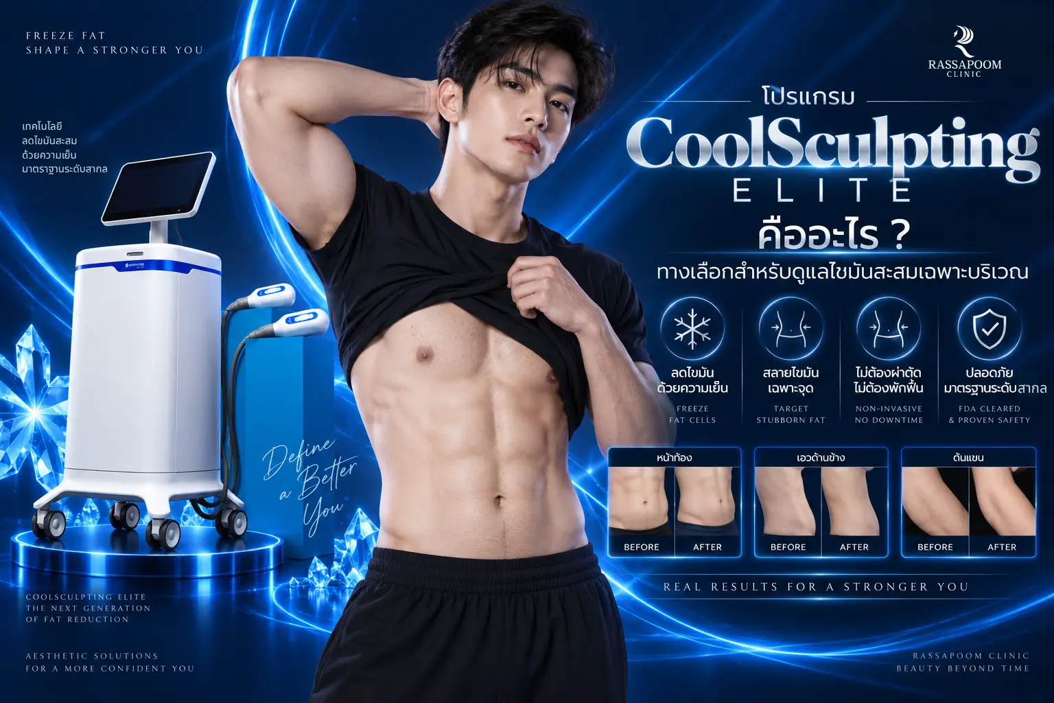 โปรแกรม CoolSculpting Elite คืออะไร ทางเลือกสำหรับดูแลไขมันสะสมเฉพาะบริเวณ