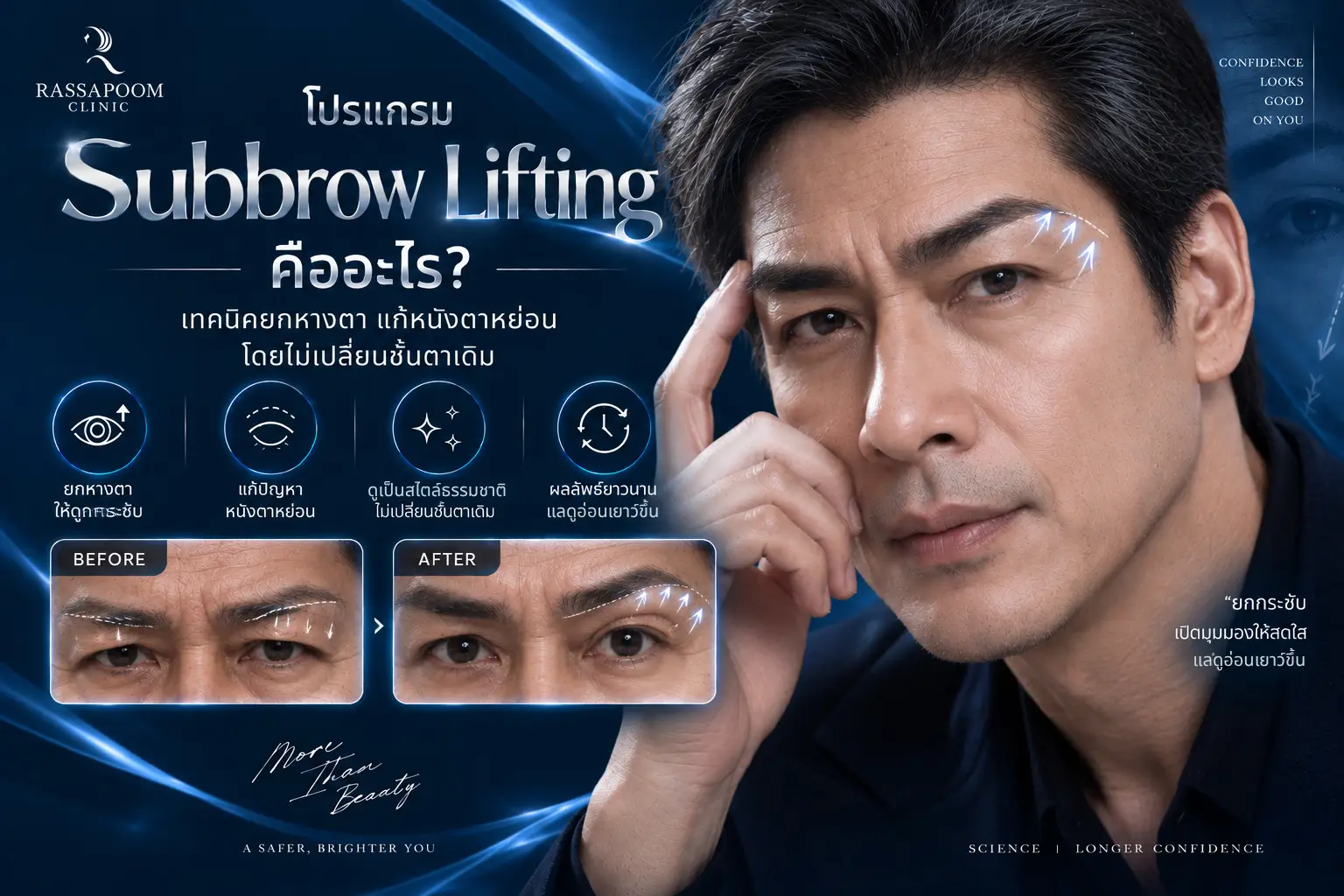 โปรแกรม Subbrow Lifting คืออะไร เทคนิคยกหางตา