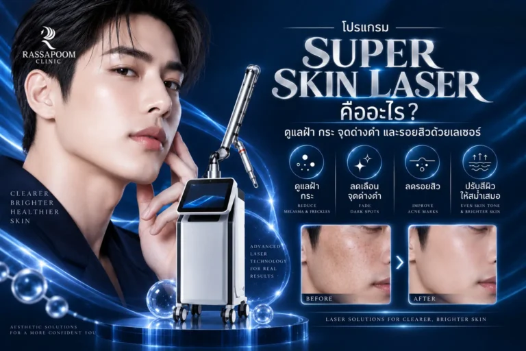 โปรแกรม Super Skin Laser คืออะไร ดูแลฝ้า กระ จุดด่างดำ และรอยสิวด้วยเลเซอร์