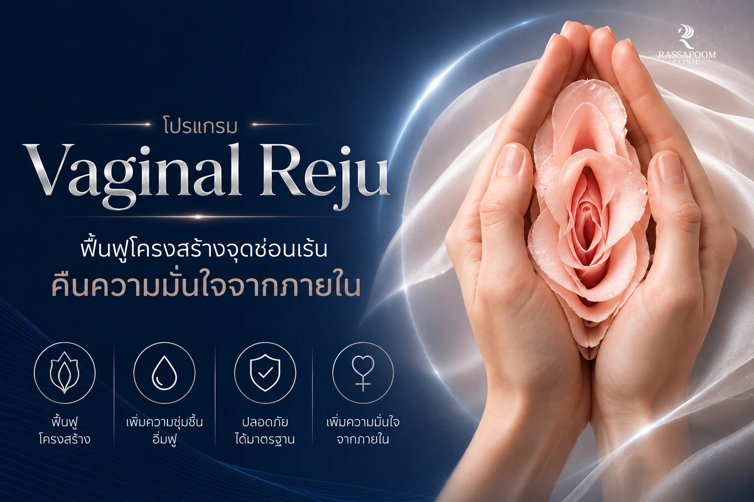 โปรแกรม Vaginal Reju ฟื้นฟูโครงสร้างจุดซ่อนเร้น คืนความมั่นใจจากภายใน
