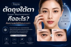 โปรแกรมตัดถุงใต้ตา (Lower Blepharoplasty) คืออะไร คืนความสดใสให้รอบดวงตา