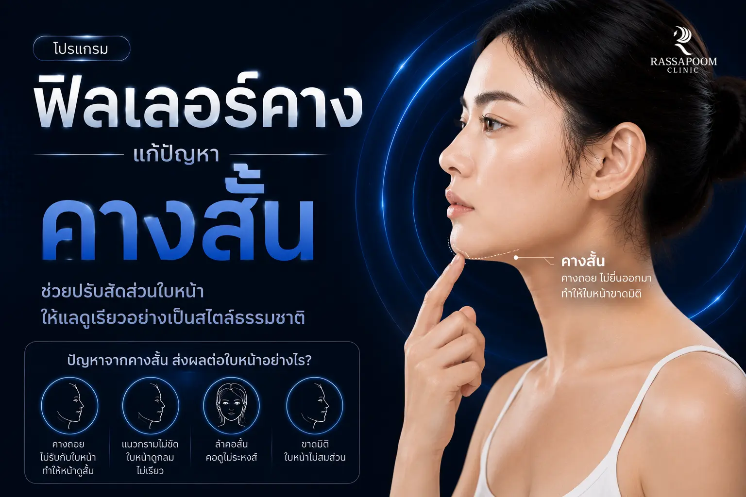 โปรแกรมฟิลเลอร์คาง แก้ปัญหาคางสั้น ช่วยปรับสัดส่วน