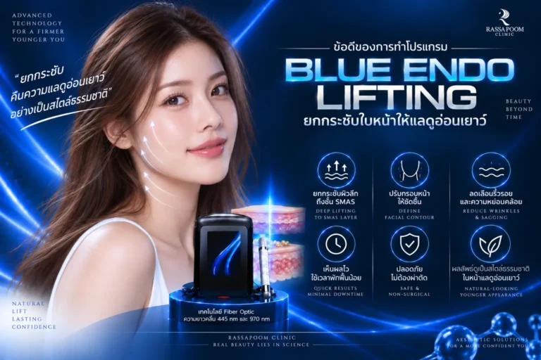 ข้อดีของการทำโปรแกรม Blue Endo Lift ยกกระชับใบหน้าให้แลดูอ่อนเยาว์