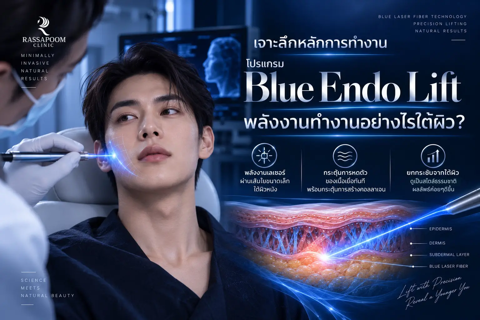เจาะลึกหลักการทำงานโปรแกรม Blue Endo Lifting พลังงานทำงานอย่างไรใต้ผิว