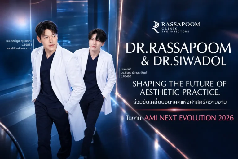 AMI NEXT EVOLUTION 2026 ทีมแพทย์ Rassapoom Clinic ร่วมถ่ายทอดความรู้ด้านการประเมินใบหน้า