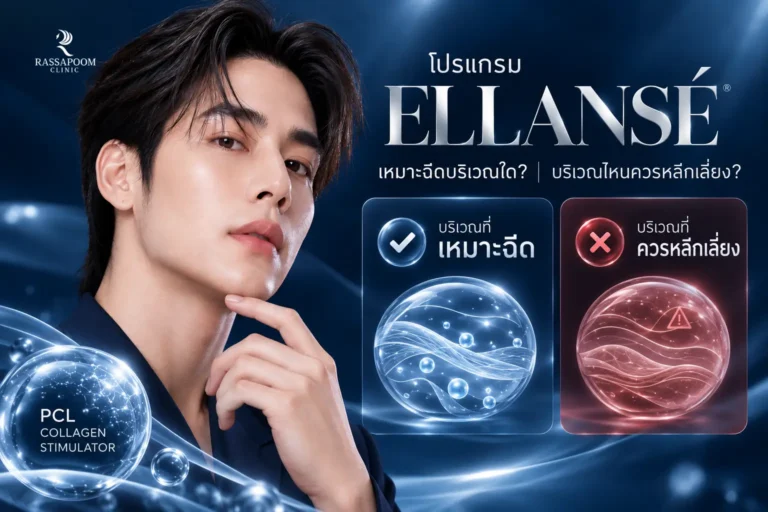 โปรแกรม Ellanse เหมาะฉีดบริเวณใด บริเวณไหนควรหลีกเลี่ยง