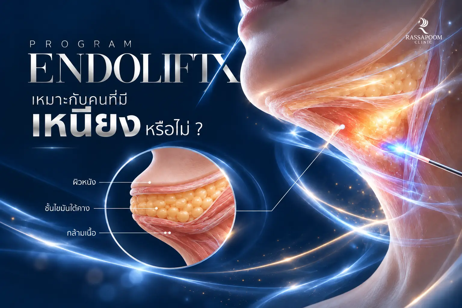 โปรแกรม Endolift X เหมาะกับคนที่มีเหนียงหรือไม่