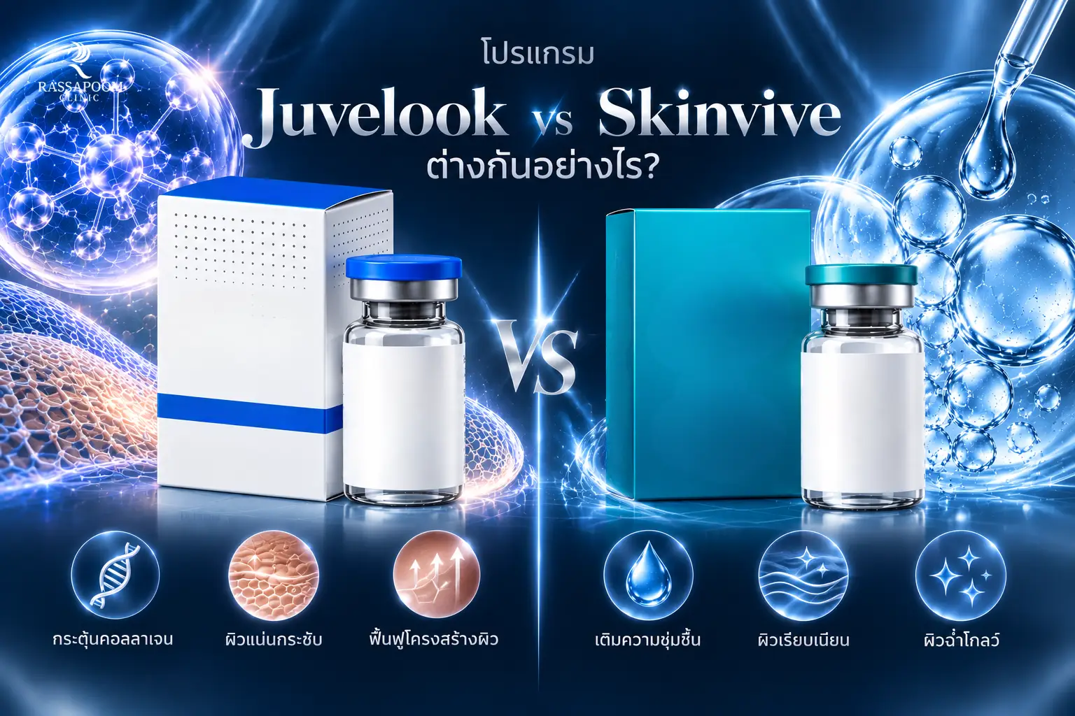 โปรแกรม Juvelook กับโปรแกรม Skinvive ต่างกันอย่างไร